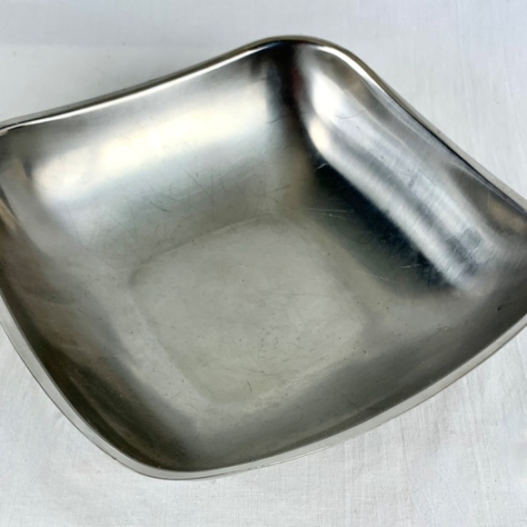 Vintage 1960s WMF Cromargan Bowl 18 10 Stainless Steel Square Serving Meal Prep - Picture 10 of 11